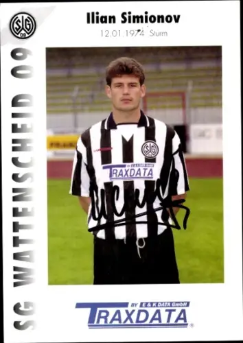 Autogrammkarte Fußballer Ilian Simionov, SG Wattenscheid 09, Autogramm