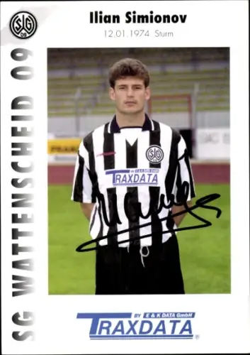 Autogrammkarte Fußballer Ilian Simionov, SG Wattenscheid 09, Autogramm