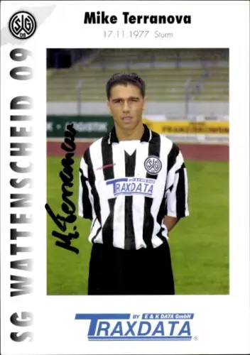 Autogrammkarte Fußballer Mike Terranova, SG Wattenscheid 09, Autogramm