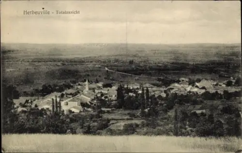 Ak Herbeuville Meuse,  Totalansicht, Landschaft, Dorfansicht