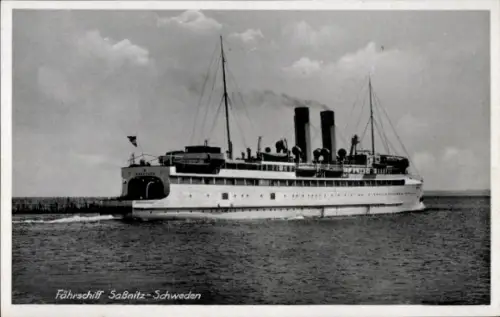 Ak Fährschiff Saßnitz-Schweden