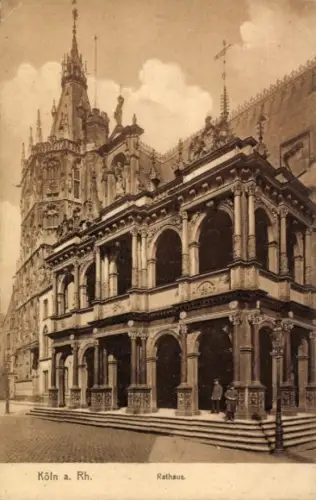 Ak Cöln Köln am Rhein, Rathaus in   Architektur, 