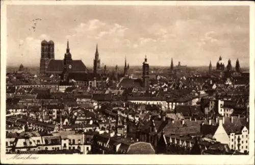 Ak München, Stadtansicht, Kirchen