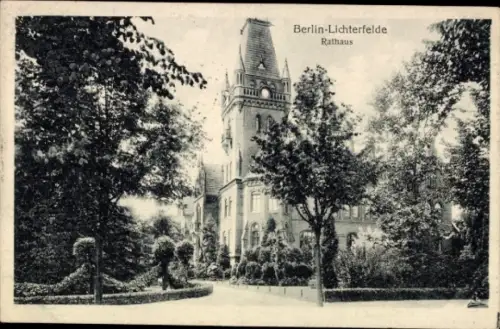 Ak Berlin Steglitz Lichterfelde, Rathaus