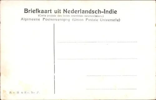 Ak Java Indonesien, Landschaftsidyll