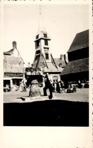 Ak Honfleur Calvados, Platz