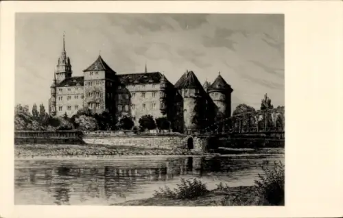 Foto Ak Torgau an der Elbe, Schloss Hartenfels
