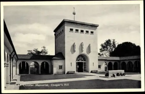 Ak Englefield Green South East England, Cooper's Hill, RAF Cloister Memorial
