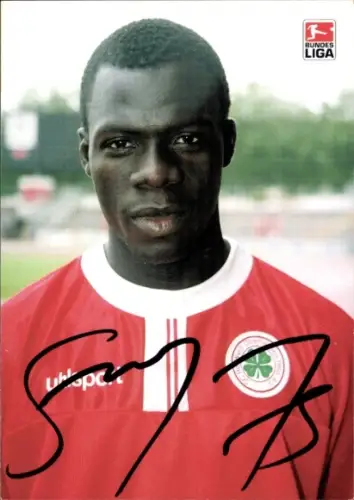 Autogrammkarte Fußballer Moustapha Salifou, Rot Weiß Oberhausen, Autogramm