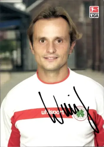 Autogrammkarte Fußballer Gerd Wimmer, Rot Weiß Oberhausen, Autogramm