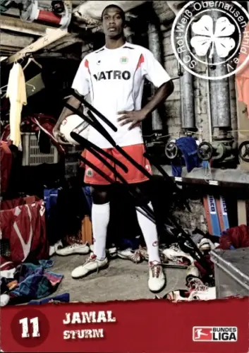 Autogrammkarte Fußballer Jamal Sturm, Rot-Weiss Oberhausen, Autogramm