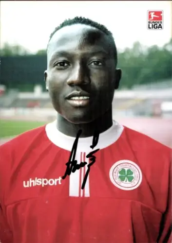 Autogrammkarte Fußballer Abdou-Nassirou Ouro-Akpo, Rot Weiß Oberhausen, Autogramm