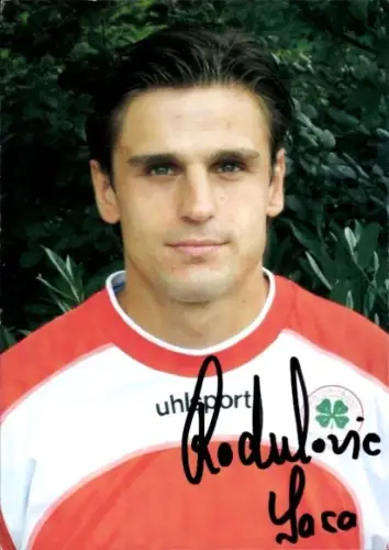 Autogrammkarte Fußballer Sasa Radulovic, Rot Weiß Oberhausen, Autogramm