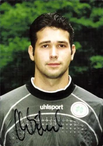 Autogrammkarte Fußballer Christian Börkel, Rot Weiß Oberhausen, Autogramm