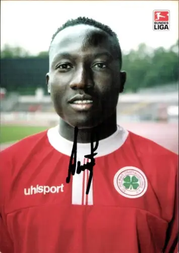 Autogrammkarte Fußballer Abdou-Nassirou Ouro-Akpo, Rot Weiß Oberhausen, Autogramm