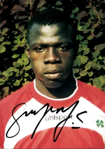 Autogrammkarte Fußballer Moustapha Salifou, Rot Weiß Oberhausen, Autogramm