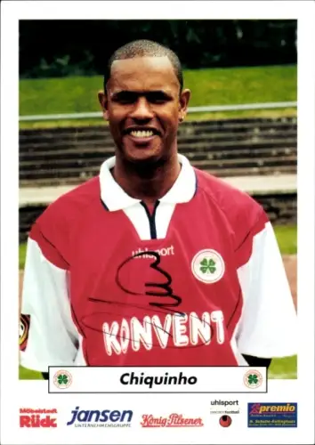 Autogrammkarte Fußballer Alexandre da Silva Chiquinho, Rot Weiß Oberhausen, Autogramm