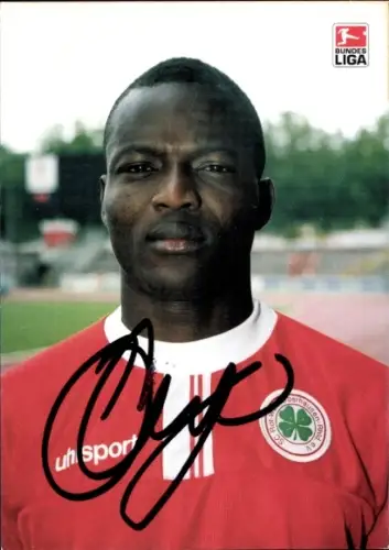Autogrammkarte Fußballer Alassane Ouedraogo, Rot Weiß Oberhausen, Autogramm