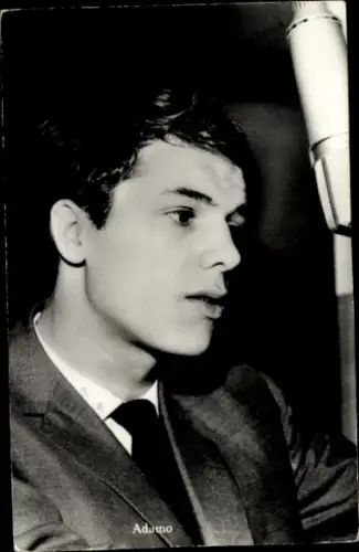 Ak Sänger Adamo, Portrait