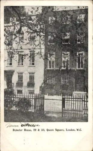 Ak London England, Demeter House, 29 & 30 Queen Square