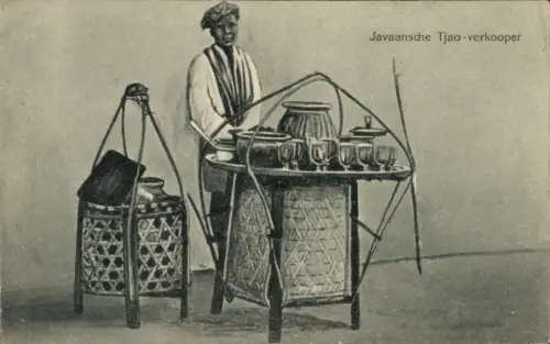 Ak Java Indonesien, Javaansche Tjao-verkooper