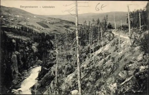 Ak Ustedalen Norwegen, Bergensbanen