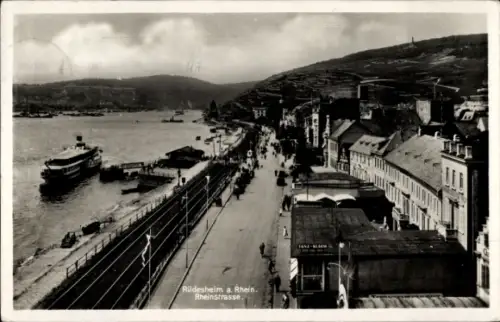 Ak Rüdesheim am Rhein, Rheinstraße