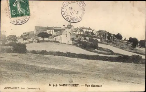 Ak Saint Diéry Puy de Dôme, Gesamtansicht