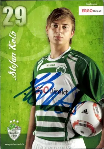 Autogrammkarte Fußballer Stefan Kolb, SpVgg Greuther Fürth, Autogramm