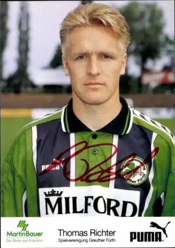 Autogrammkarte Fußballer Thomas Richter, SpVgg Greuther Fürth, Autogramm