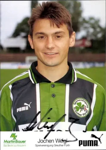 Autogrammkarte Fußballer Jochen Weigl, SpVgg Greuther Fürth, Autogramm