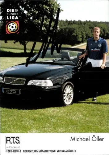 Autogrammkarte Fußballer Michael Öller, SpVgg Greuther Fürth, Autogramm