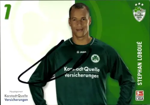 Autogrammkarte Fußballer Stephan Loboué, SpVgg Greuther Fürth, Autogramm