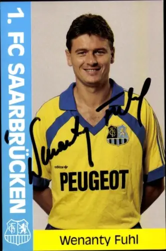 Autogrammkarte Fußballer Wenanty Fuhl, 1. FC Saarbrücken, Autogramm