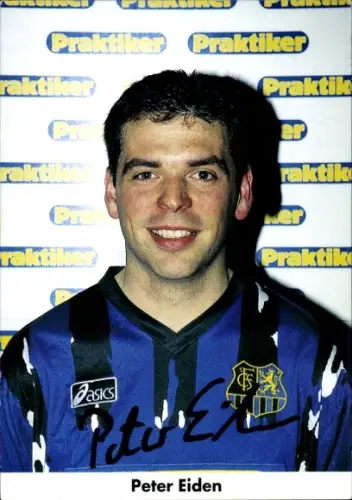 Autogrammkarte Fußballer Peter Eiden, 1. FC Saarbrücken, Autogramm