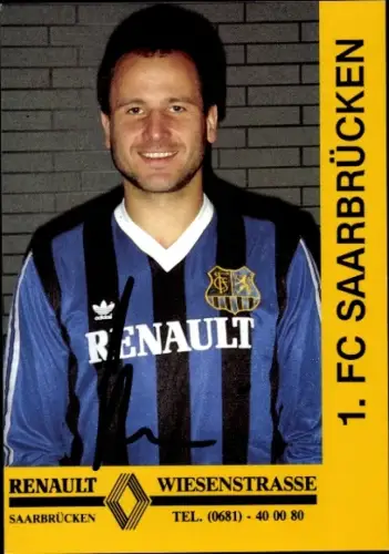 Autogrammkarte Fußballer Guido Szesni, 1. FC Saarbrücken, Autogramm