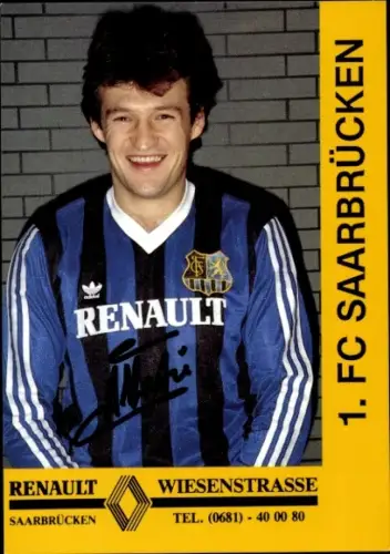 Autogrammkarte Fußballer Aleksandar Kristic, 1. FC Saarbrücken, Autogramm