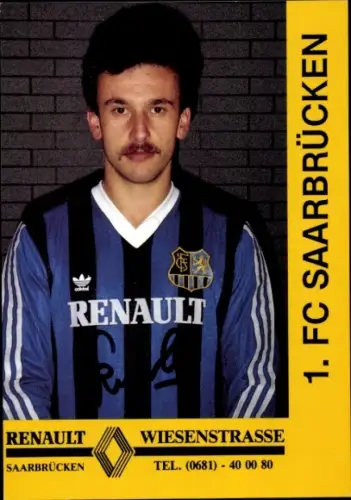 Autogrammkarte Fußballer Kurt Knoll, 1. FC Saarbrücken, Autogramm