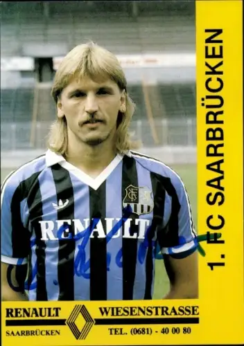 Autogrammkarte Fußballer Michael Krätzer, 1. FC Saarbrücken, Autogramm