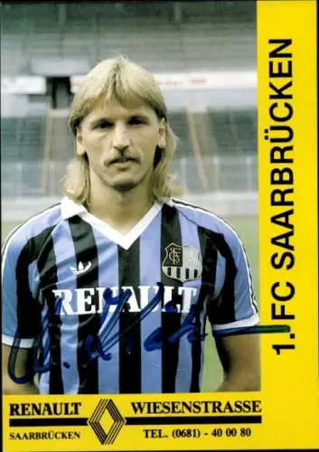 Autogrammkarte Fußballer Michael Krätzer, 1. FC Saarbrücken, Autogramm