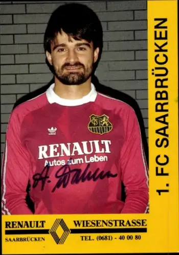 Autogrammkarte Fußballer Alfred Wahlen, 1. FC Saarbrücken, Autogramm