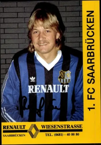 Autogrammkarte Fußballer Gernot Ruof, 1. FC Saarbrücken, Autogramm