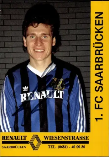 Autogrammkarte Fußballer Reiner Geyer, 1. FC Saarbrücken, Autogramm