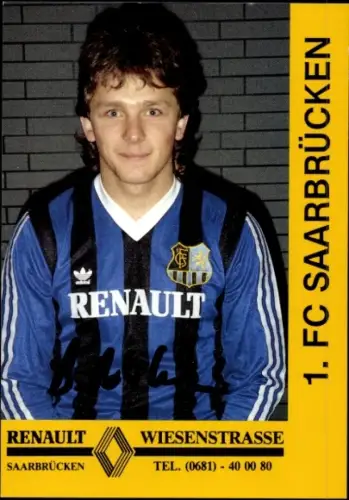 Autogrammkarte Fußballer Bernd Rohrbacher, 1. FC Saarbrücken, Autogramm