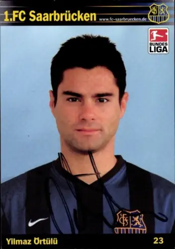 Autogrammkarte Fußballer Yilmaz Örtülü, 1. FC Saarbrücken, Autogramm