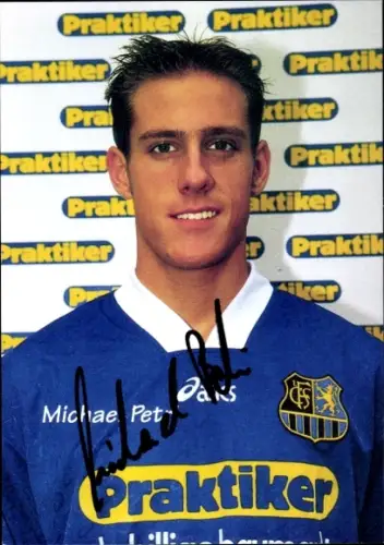 Autogrammkarte Fußballer Michael Petri, 1. FC Saarbrücken, Autogramm