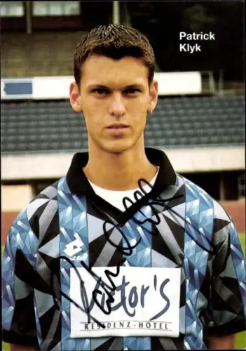 Autogrammkarte Fußballer Patrick Klyk, 1. FC Saarbrücken, Autogramm