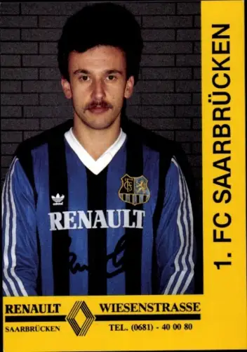 Autogrammkarte Fußballer Kurt Knoll, 1. FC Saarbrücken, Autogramm