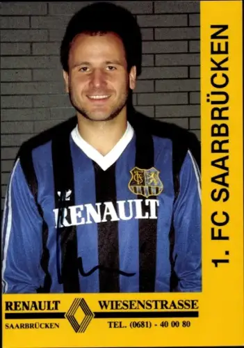 Autogrammkarte Fußballer Guido Szesni, 1. FC Saarbrücken, Autogramm