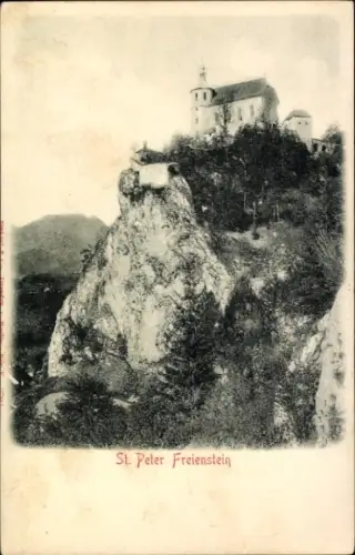 Relief Ak St. Peter Freienstein Steiermark, Wallfahrtskirche Maria Freienstein